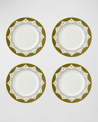 Geo Salad Plates, Set of 4