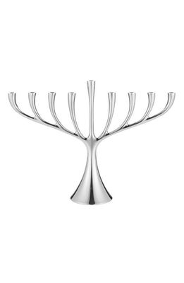 Georg Jensen Cobra Mirror Menorah in Silver 