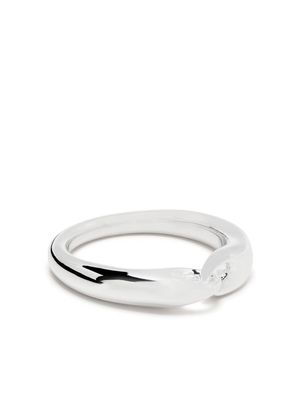 Georg Jensen small Reflect chain-link ring - Silver