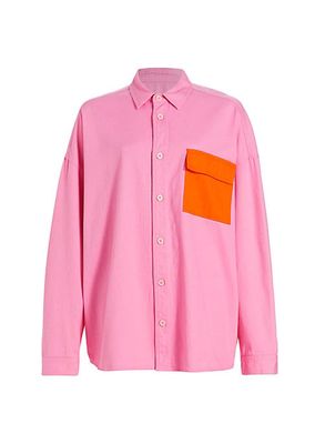 George Oversized Button-Front Shirt