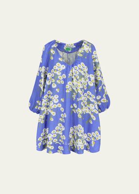 Georgette Floral Print Short Dress