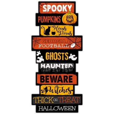 Georgia Bulldogs 24'' Halloween Celebration Stack Sign