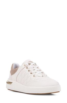 Geox Dalya Sneaker in Off White/Light Taupe