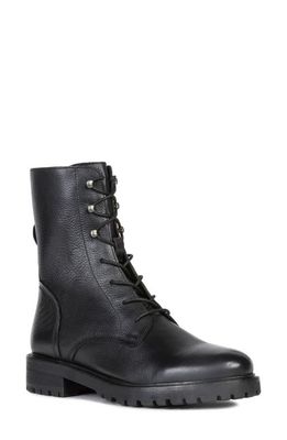 Geox Hoara Lace-Up Boot in Black