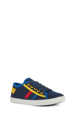 Geox Kids' Gisli Sneaker in Blu Azure 