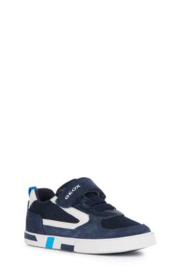 Geox Kids' Kilwi Sneaker in Taupe/Navy