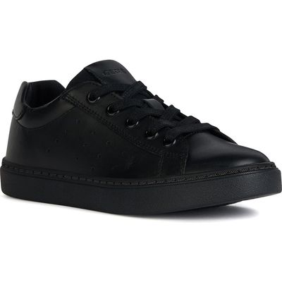 Geox Kids' Nashik Sneaker in Black Oxford