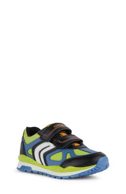 Geox Kids' Pavel Sneaker in Lime/Black