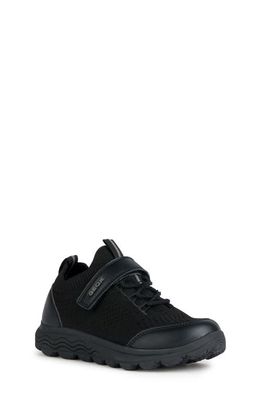 Geox Kids' Spherica Sneaker in Black Black