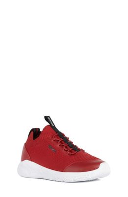 Geox Kids' Sprintye Sneaker in Red/Black