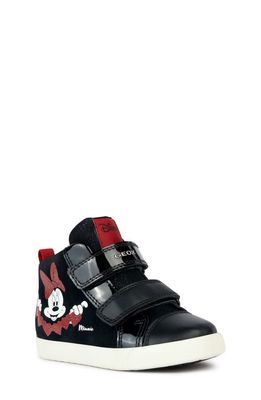 Geox Kilwi Minnie Mouse Sneaker in Black/Red