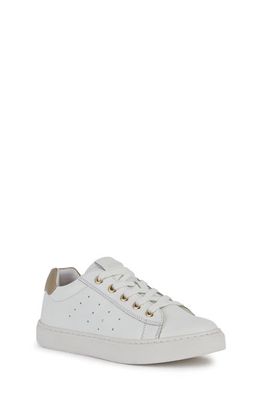 Geox Nashik Waterproof Low Top Sneaker in White