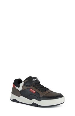 Geox Perth Sneaker in Chocolate/Red