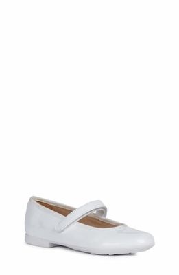 Geox Plie Mary Jane Flat in White