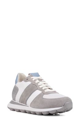 Geox Spherica Sneaker in Light Grey/White