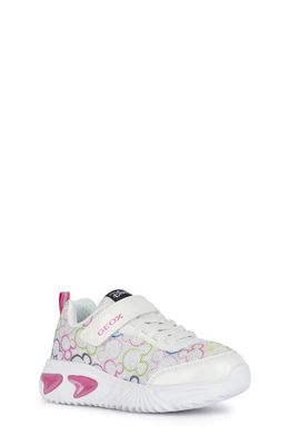 Geox x Disney Kids' Assister Light-Up Sneaker in White/Multicolor