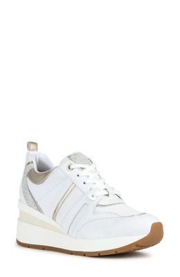 Geox Zosma Wedge Sneaker in White