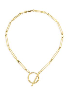 Geraldine 18K Gold-Plated Toggle Necklace