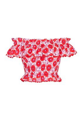 Geranium Poppy Lottie Top