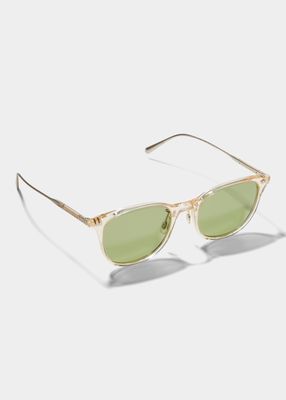 Gerardo Oval Acetate & Metal Sunglasses