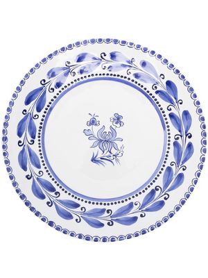 GERGEI ERDEI Floral-print dinner plate - White