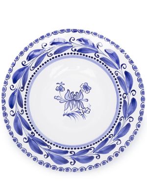 GERGEI ERDEI Floral print porcelain plate - White