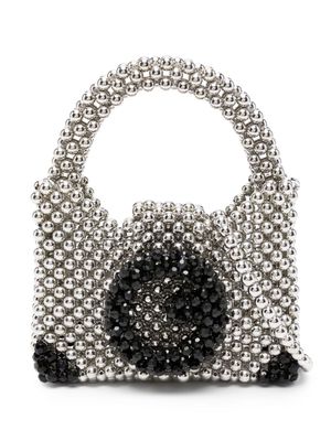 Germanier bead-embellished tote bag - Silver