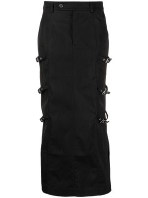 Gestuz adjustable buckle-strap midi skirt - Black