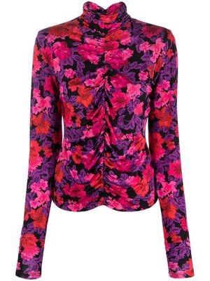 Gestuz AshaGZ floral-print blouse - Pink