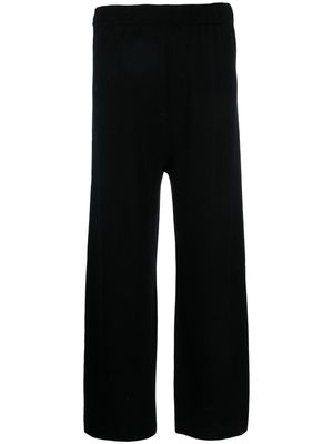 Gestuz cropped flared trousers - Black
