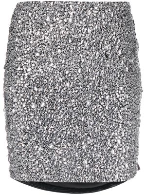 Gestuz GlitzaGZ crystal-embellished miniskirt - Black