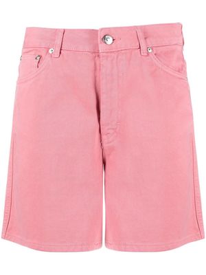 Gestuz high-waisted denim shorts - Pink