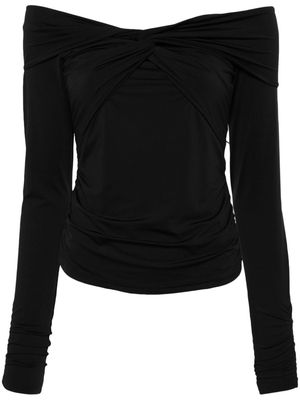 Gestuz Inaragz twist-detail blouse - Black
