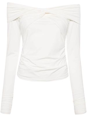 Gestuz Inaragz twist-detail blouse - White