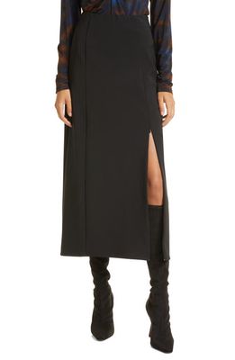 GESTUZ Joelle Slit Skirt in Black