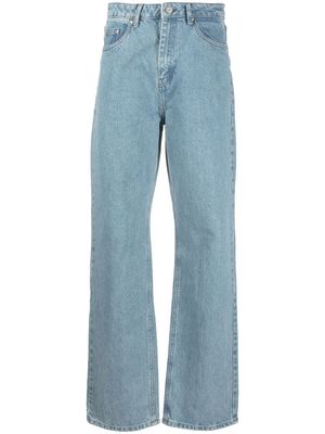 Gestuz mid-rise straight-leg jeans - Blue