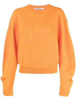 Gestuz stripe-detailing knitted jumper - Orange