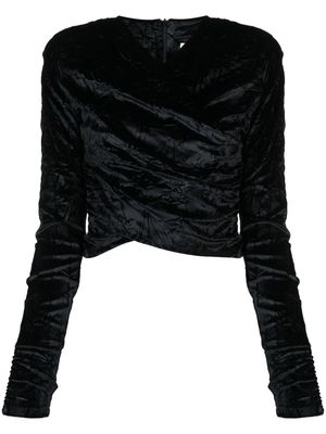 Gestuz VikaGz velvet blouse - Black