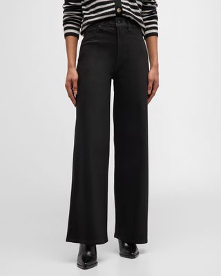 Getty Coated Wide-Leg Jeans