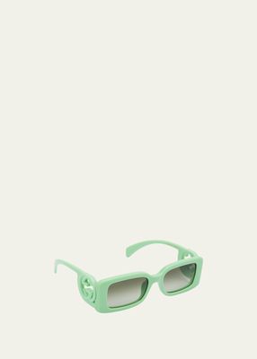GG Injection Plastic Rectangle Sunglasses
