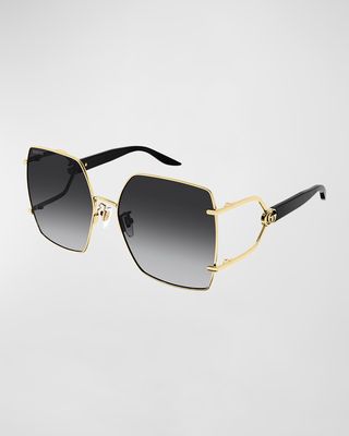 GG Logo Metal Butterfly Sunglasses