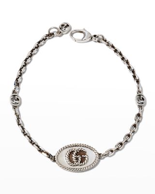 GG Marmont Aged Silver Bracelet
