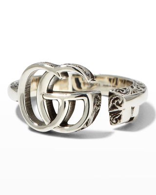 GG Marmont Key Sterling Silver Ring