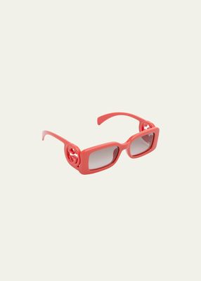 GG Rectangle Acetate Sunglasses