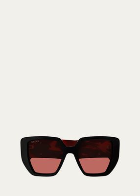 GG Recycled Acetate Butterfly Sunglasses