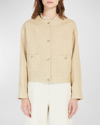 Ghinea Button-Down Cotton Jacket