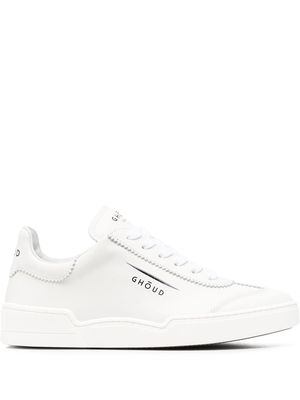 GHŌUD lo-top calf leather sneakers - White