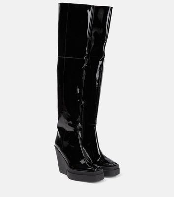 Gia Borghini Gia 31 patent leather over-the-knee boots