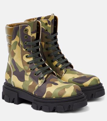 Gia Borghini Gia 35 camouflage combat boots
