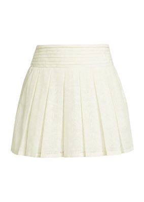 Gia Pleated Mini Skirt